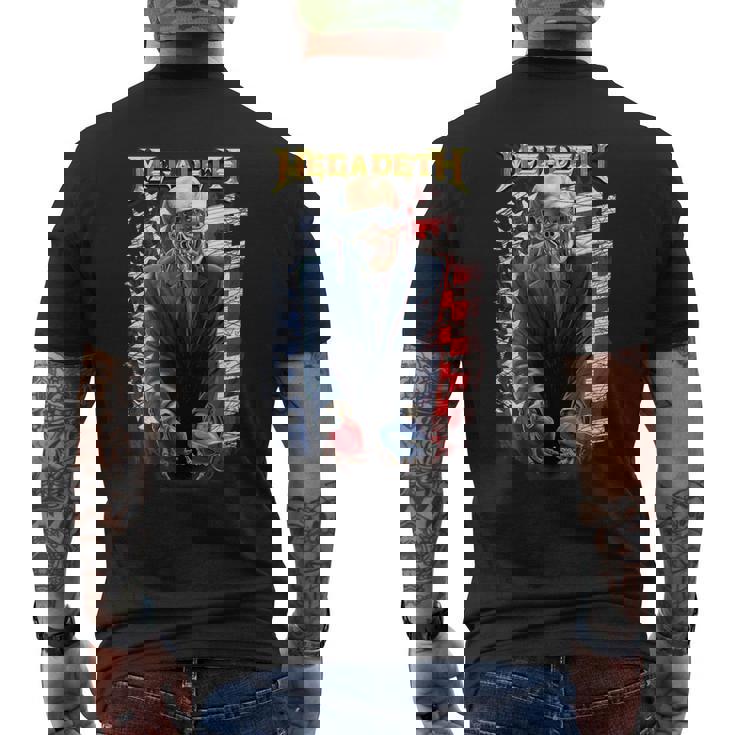 メガデス 振るう手榴弾 メンズTシャツ バックプリント