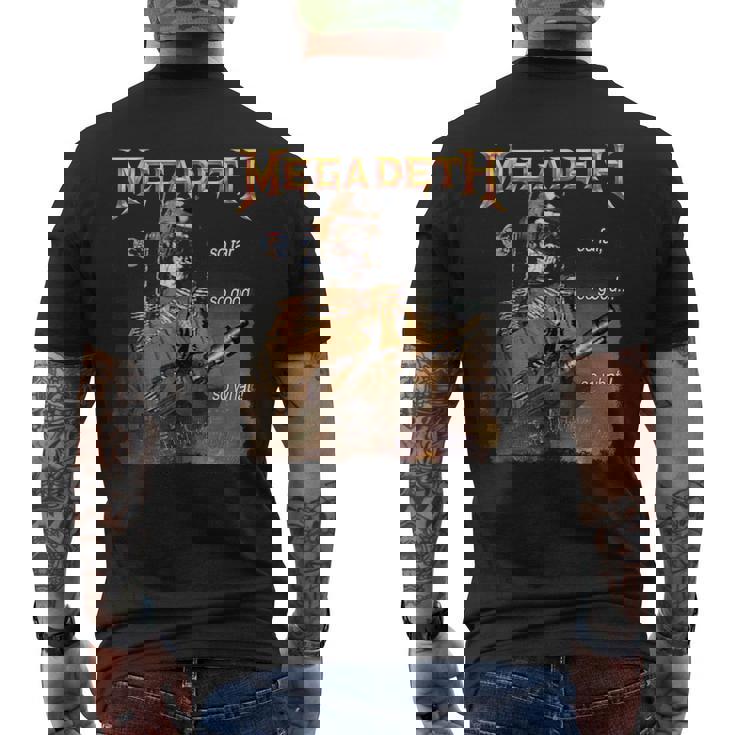 メガデス -O Faro Goodo What Nuclear メンズTシャツ バックプリント