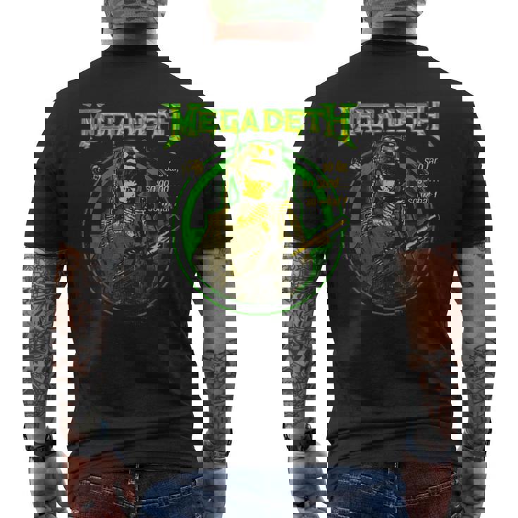 メガデス -O Faro Goodo Whatoldier メンズTシャツ バックプリント