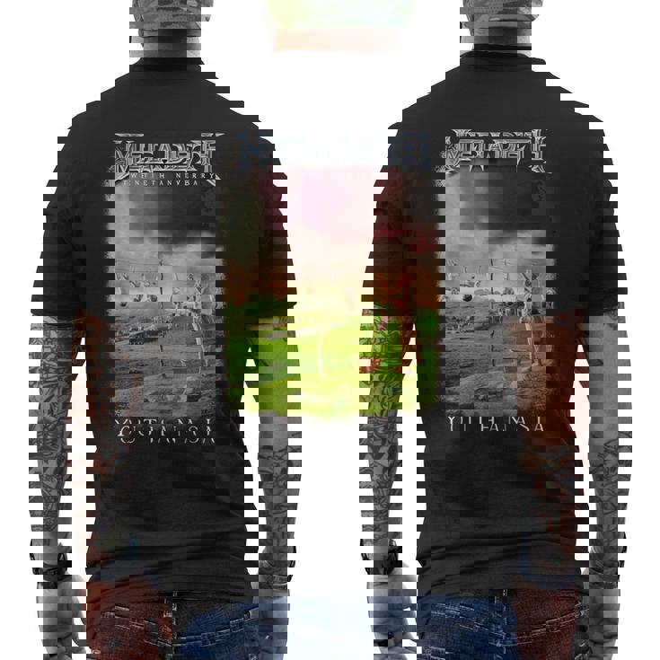 メガデス-ユーサナシア メンズTシャツ バックプリント