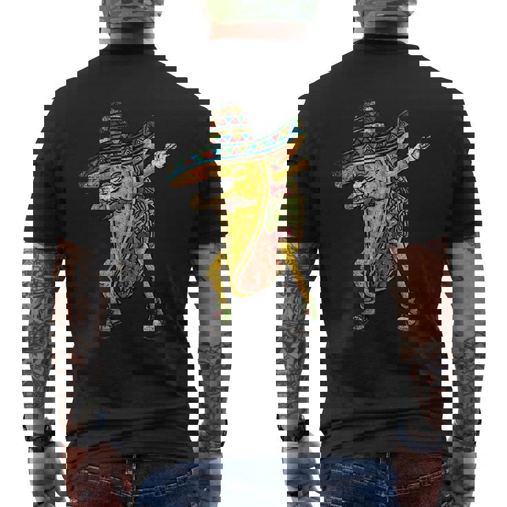 メキシコのタコスをダビングする Cinco De Mayoビンテージ メンズTシャツ バックプリント