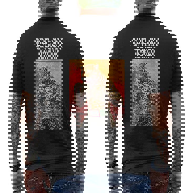 メキシコジャガーのように戦う メキシカンボクシング メンズTシャツ バックプリント