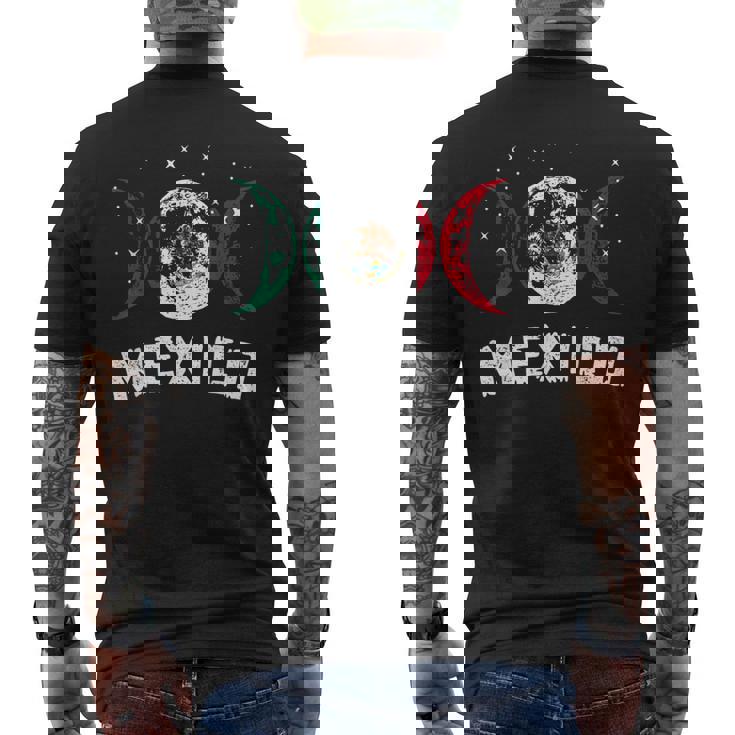 メキシコ国旗 ラブ メキシコ メンズTシャツ バックプリント