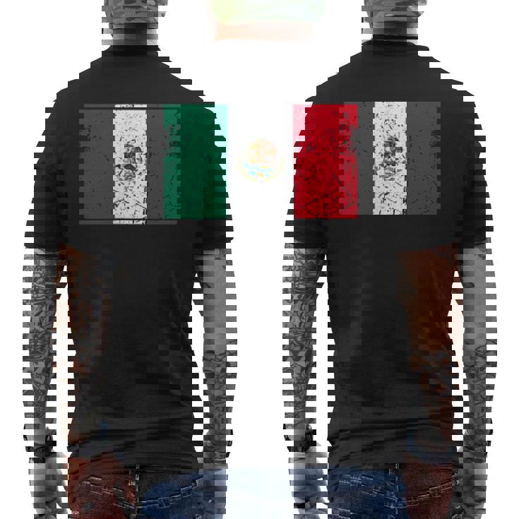 メキシコ国旗グラフィック メンズ レディース キッズ メンズTシャツ バックプリント