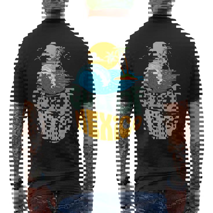 メキシコ湾 1550 レトロ ビーチ ゴルフォ・デ・メキシコ メンズ レディース メンズTシャツ バックプリント