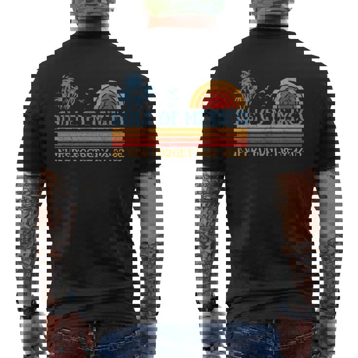 メキシコ湾 Never Forget シャツ アメリカ湾 メキシコ メンズTシャツ バックプリント