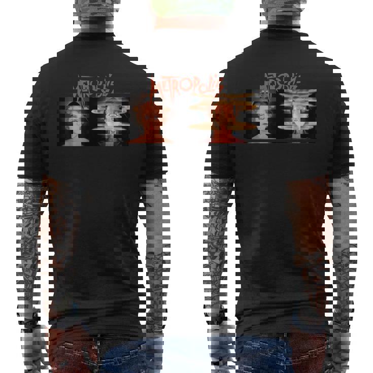 メトロポリス（Metropolis）- マリアとアンドロイド -1927年sf映画 レトロ アート かっこいい メンズTシャツ バックプリント