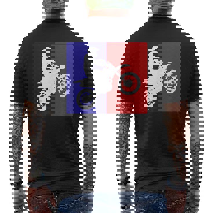 モトクロス オートバイ ダートバイク ギア レーシングウェア オフロード メンズTシャツ バックプリント