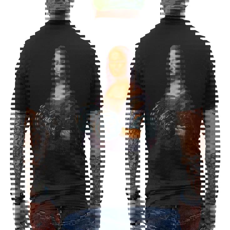 モナリザ 面白いtシャツ ジム 筋トレ ダイエット メンズ おもしろ 面白い 服 おもしろグッズ ネタ メンズTシャツ バックプリント