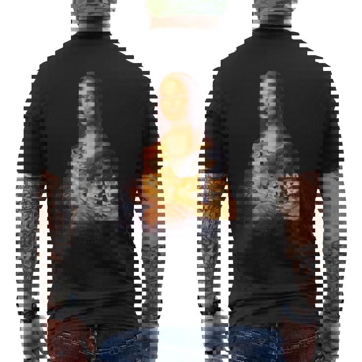 モナリザ 面白いtシャツ 柴犬 イヌ わんこ メンズ 犬好き グッズ かわいい おもしろ 面白い 服 ネタ メンズTシャツ バックプリント