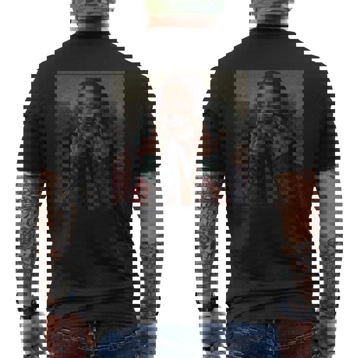 モナ・リザ・ジョーカー メンズTシャツ バックプリント