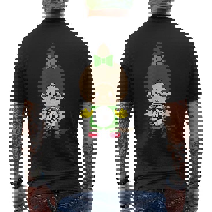 モンチッチグラフィック メンズTシャツ バックプリント