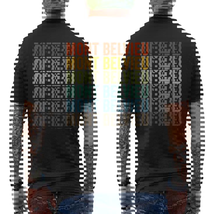 モンベルビュー シティ レトロ メンズTシャツ バックプリント