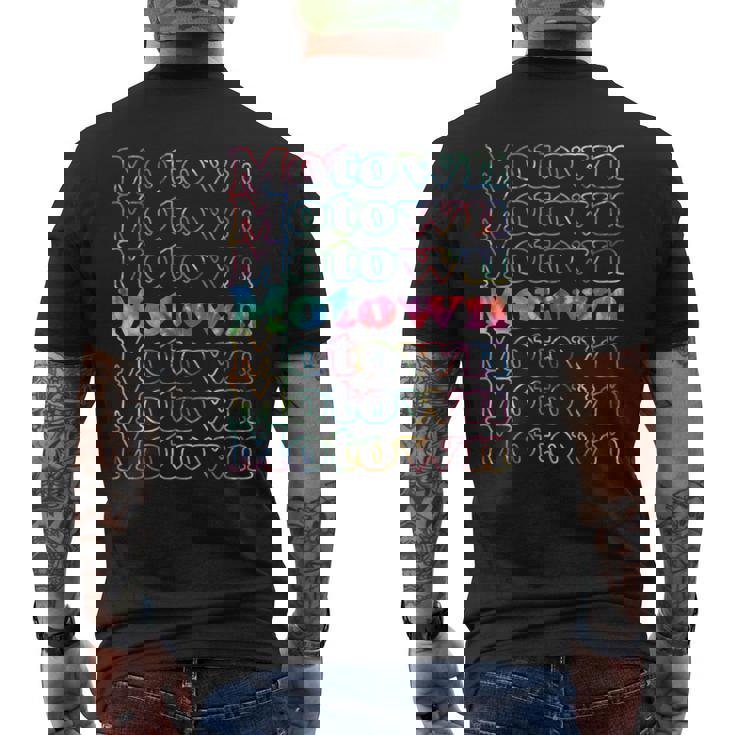 モータウン タイダイ メンズTシャツ バックプリント