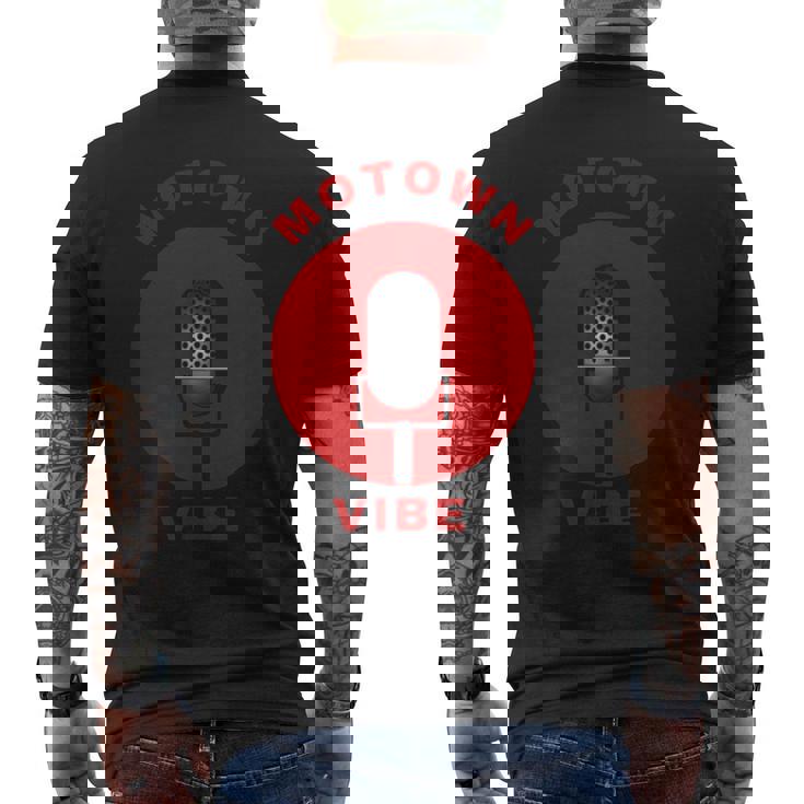 モータウン マイク バイブ ミュージック メンズTシャツ バックプリント