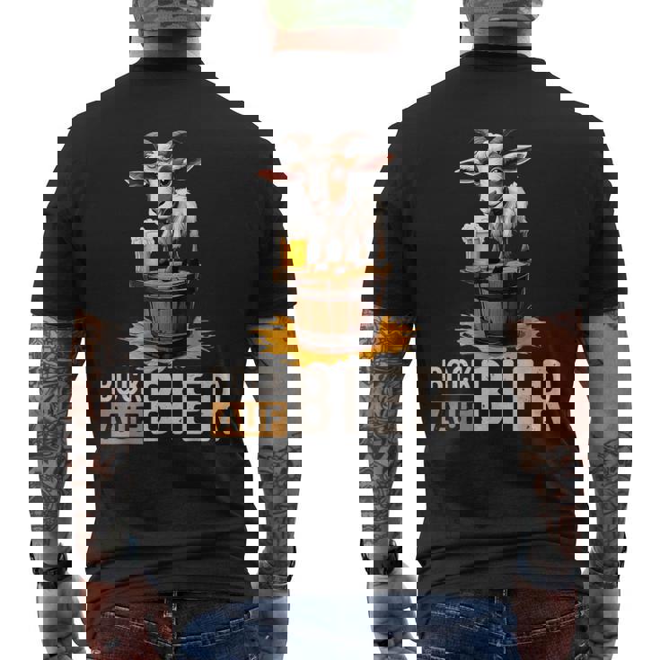 ヤギビールバレル オクトーバーフェスト ヤギヤギビールバレル メンズTシャツ バックプリント