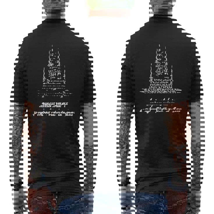 ヤントラ タトゥー サック ヤント タイ ギフト 富 タリスマン メンズTシャツ バックプリント