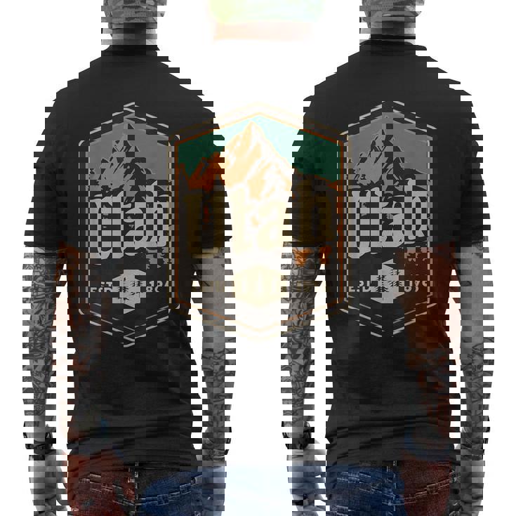 ユタ州 メンズTシャツ バックプリント