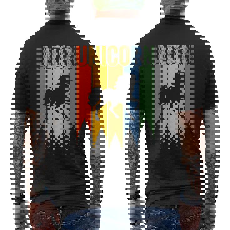 ユニコーン ユニコーン グッズ メンズTシャツ バックプリント