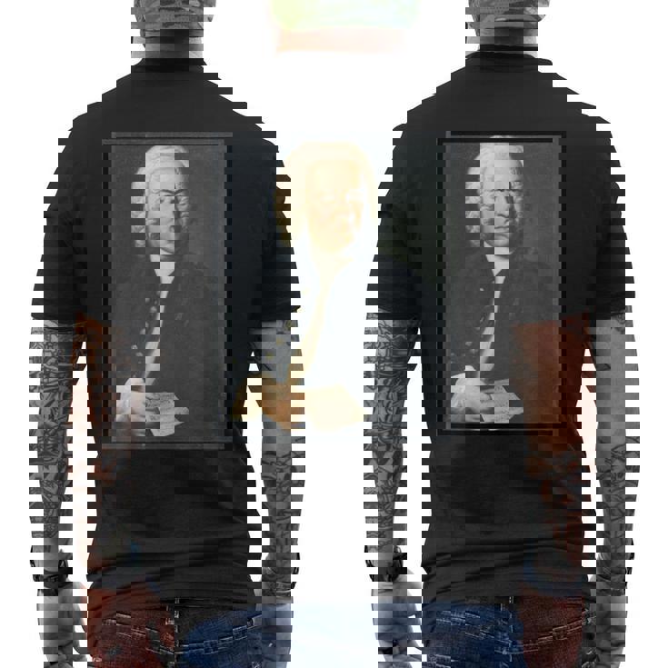 ヨハン・セバスチャン・バッハの絵画の肖像画1748 メンズTシャツ バックプリント