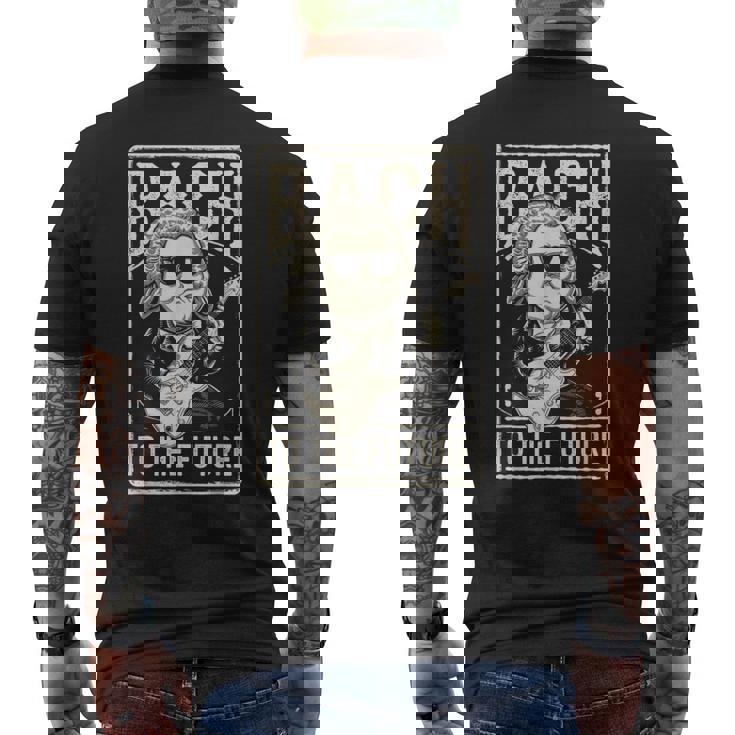 ヨハン・セバスチャン・バッハ・トゥ・ザ・フューチャー、面白いクラシック音楽 メンズTシャツ バックプリント