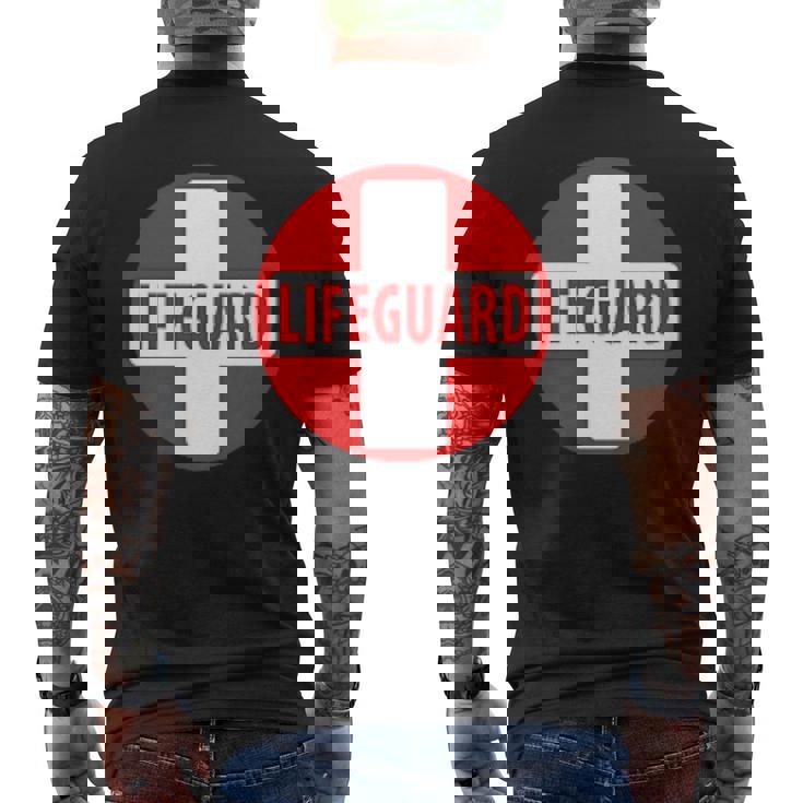 ライフガード、ベーシック。 メンズTシャツ バックプリント