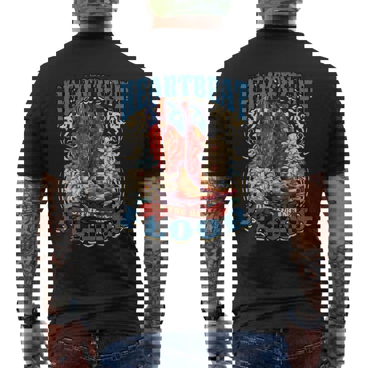 ラインダンス Heartbeat On The Dancefloor メンズTシャツ バックプリント