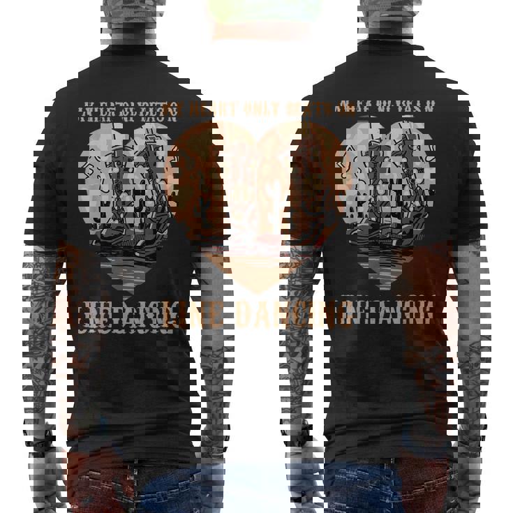 ラインダンス ウエスタンカントリー ラインダンス メンズTシャツ バックプリント