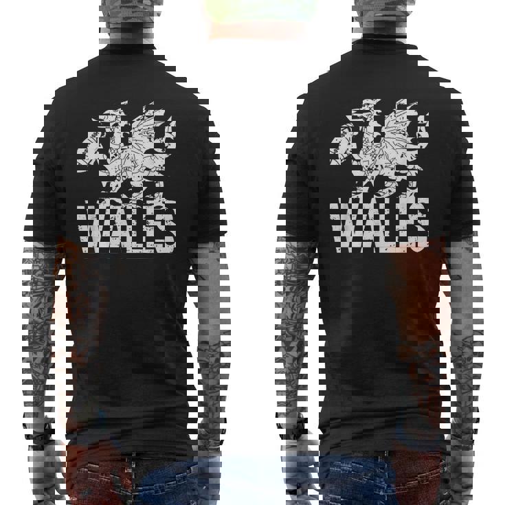 ラグビーウェールズドラゴン ウェールズ メンズ レディース ボーイズ ガールズ ウェールズ メンズTシャツ バックプリント