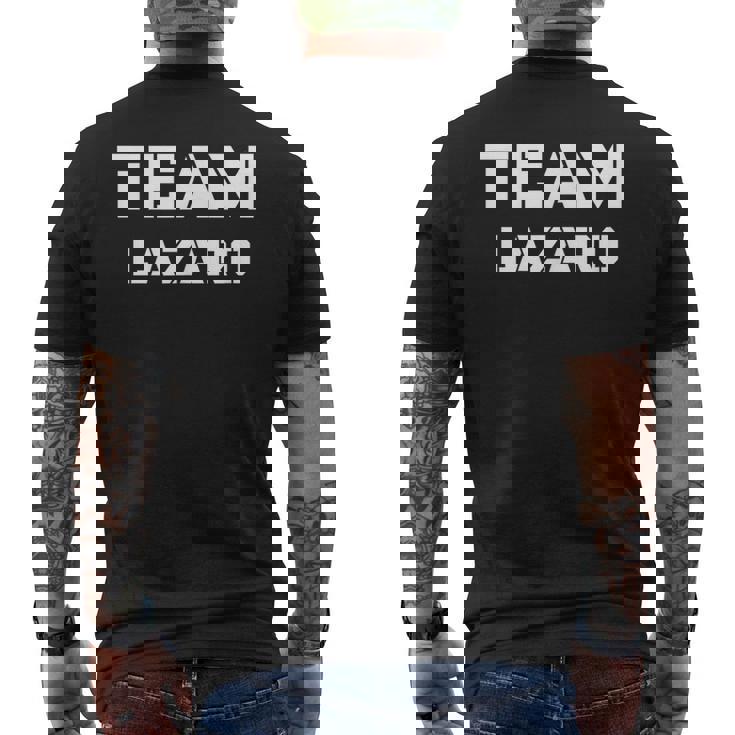 ラザロが好きな人のためのチームラザロ服 メンズTシャツ バックプリント