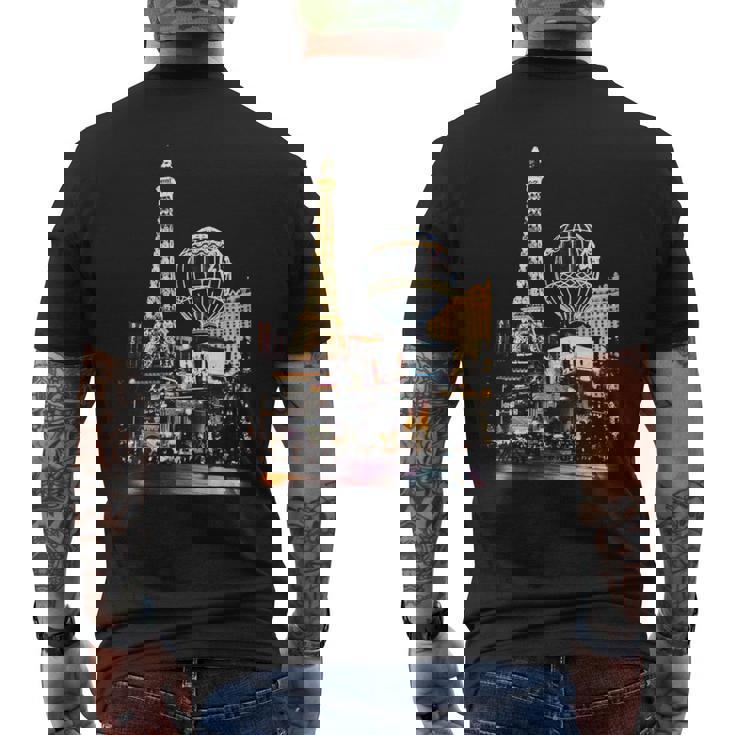 ラスベガス カジノ By Night メンズTシャツ バックプリント