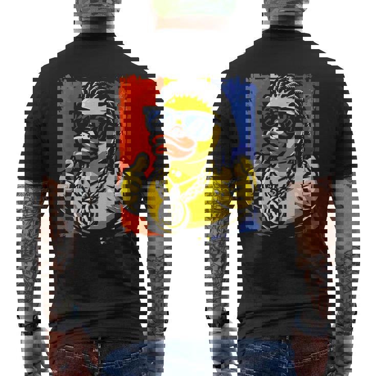 ラッパー ラバーダック ヒップホップ アヒル メンズTシャツ バックプリント