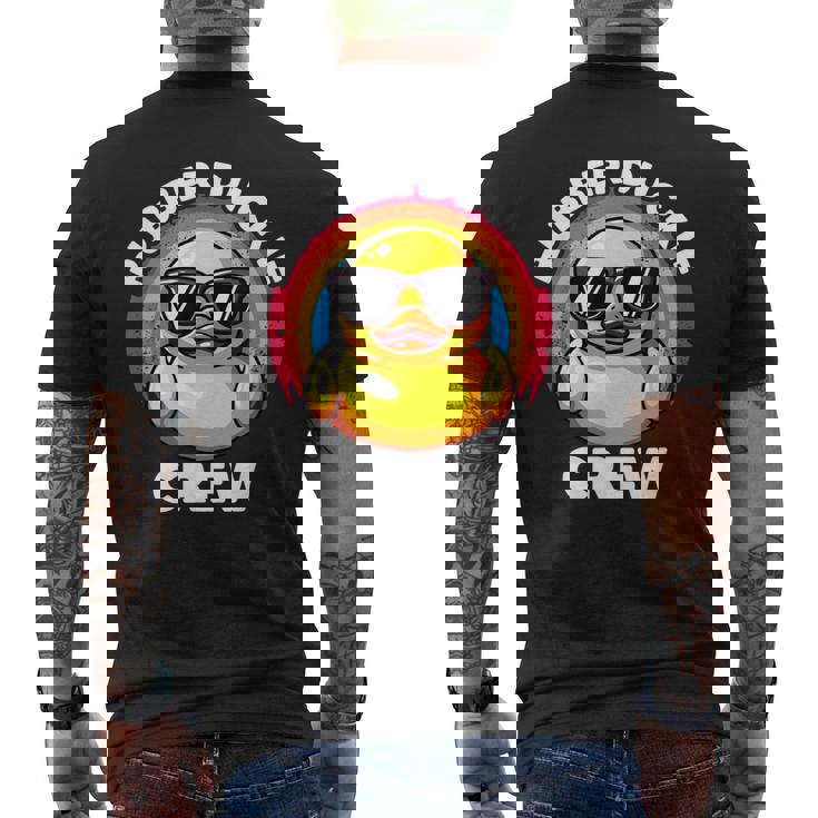 ラバーダッキークルーアイラブダックスラバーズファニーラバーダック メンズTシャツ バックプリント