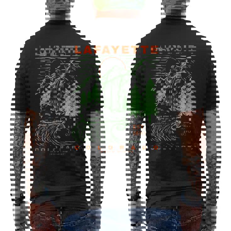 ラファイエット コロラド クール 旅行 お土産 素朴なラファイエット メンズTシャツ バックプリント