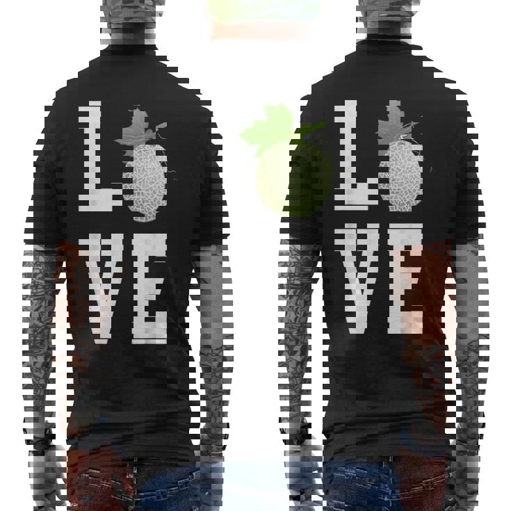 ラブカンタロープ メロン アウトフィット マスクメロン メンズTシャツ バックプリント