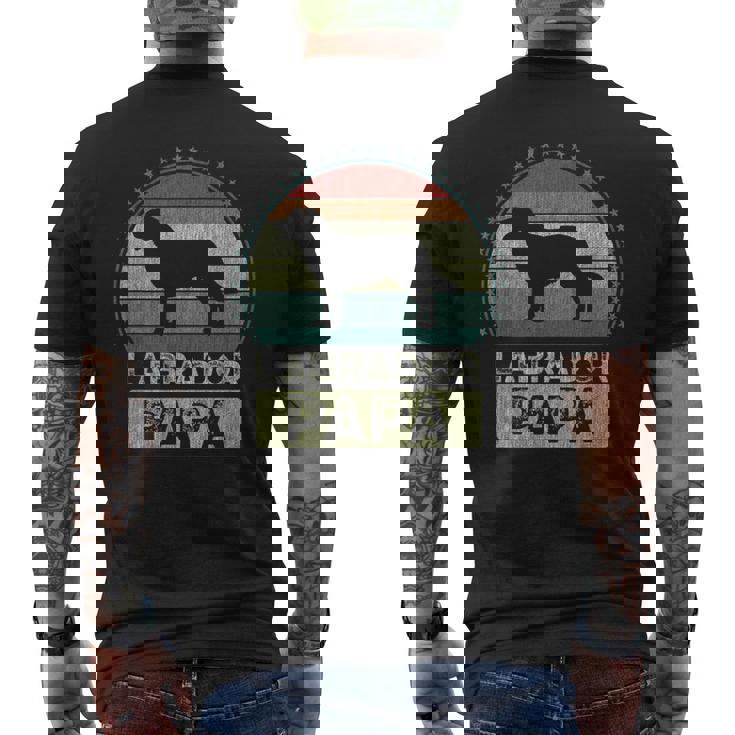 ラブラドール・パパ 父の日 ラブラドール・レトリーバー メンズTシャツ バックプリント