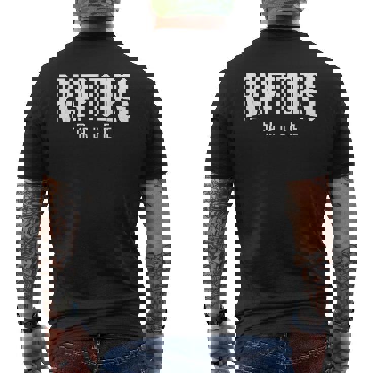 ラプターズ・フォー・ライフ メンズTシャツ バックプリント