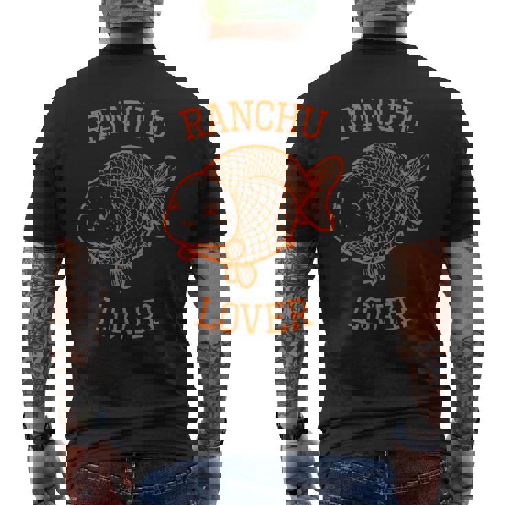 ランチュウ金魚 メンズTシャツ バックプリント