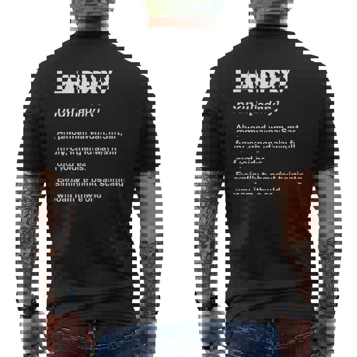 ランドリー名 メンズTシャツ バックプリント