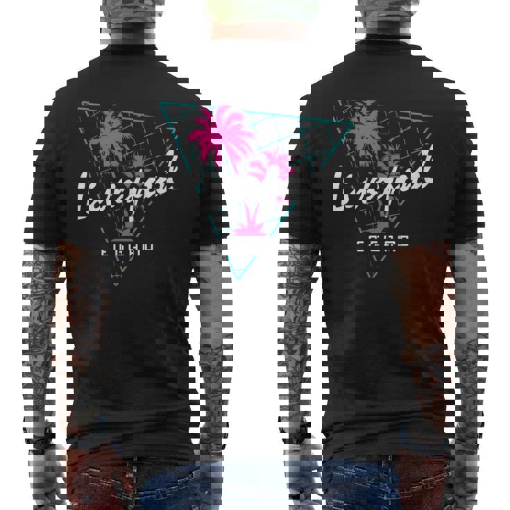 リバプールイングランドレトロ80年代tシャツ メンズTシャツ バックプリント