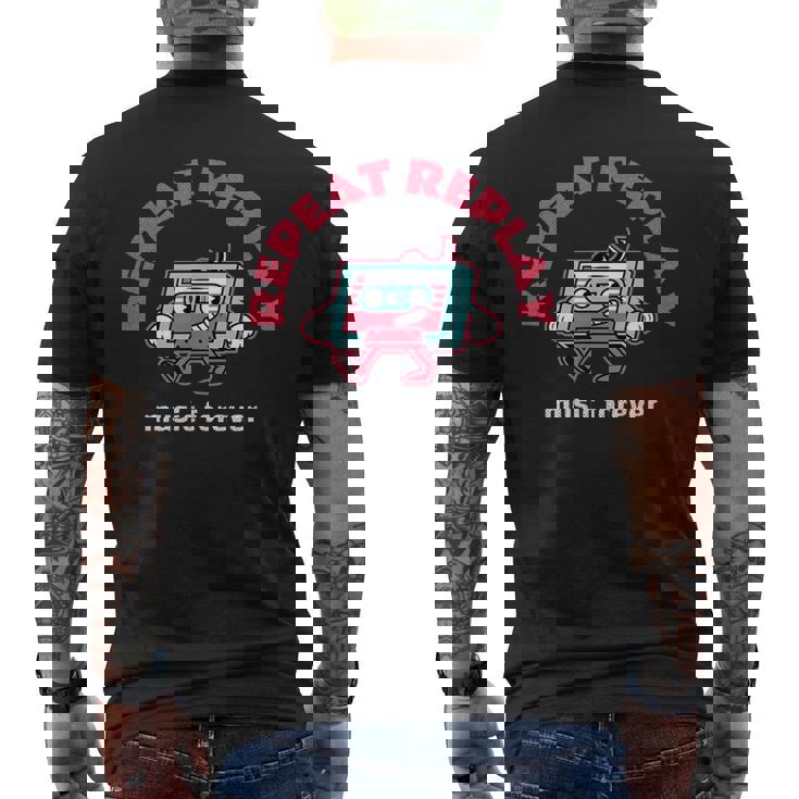 リピートリプレイ メンズTシャツ バックプリント