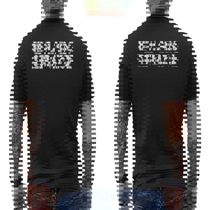 リブメッキサバイバー メンズTシャツ バックプリント