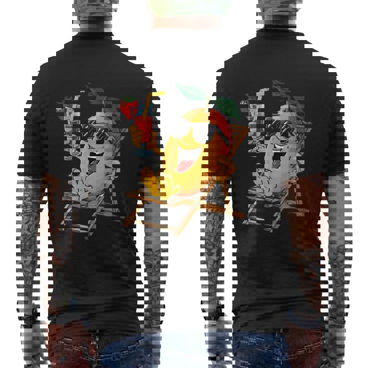 リラックスフルーツマンゴー メンズTシャツ バックプリント