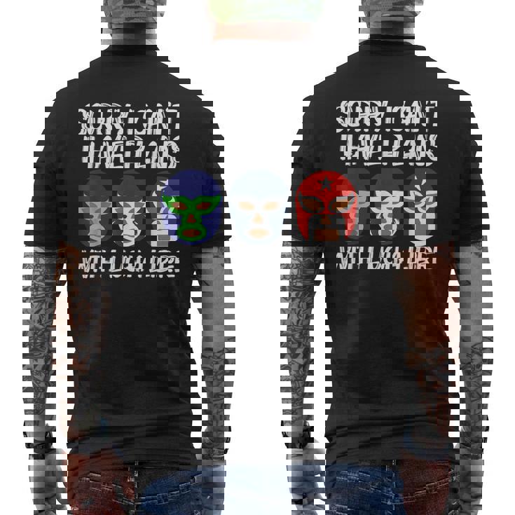 ルチャリブレ メンズ レディース ルチャール メキシカンレスラー メンズTシャツ バックプリント