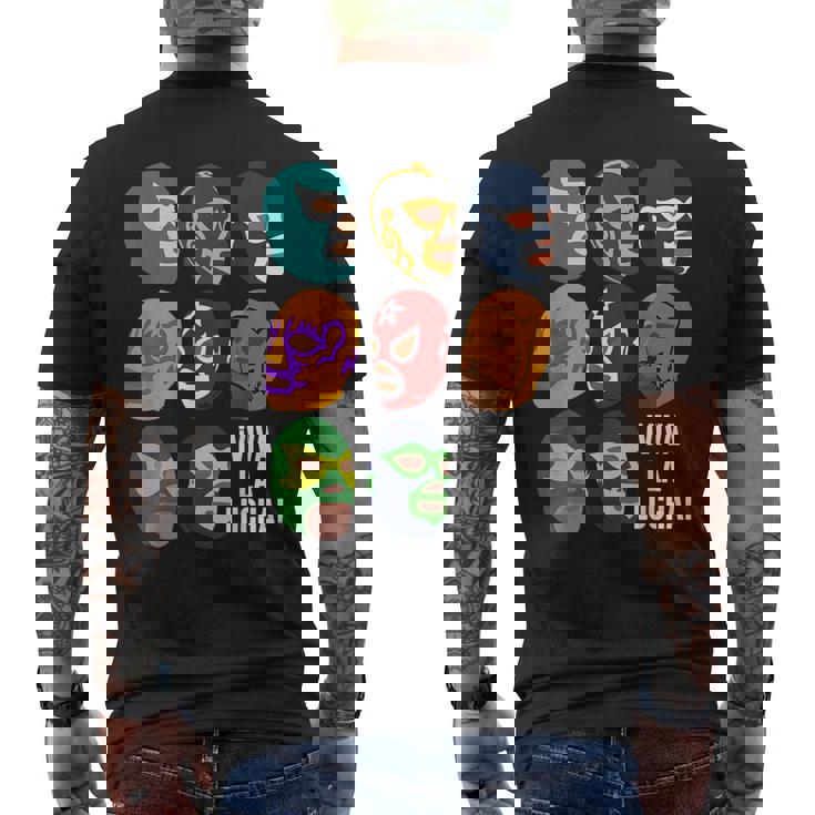 ルチャ・リブレ「ビバ・ラ・ルチャ！」 メンズTシャツ バックプリント