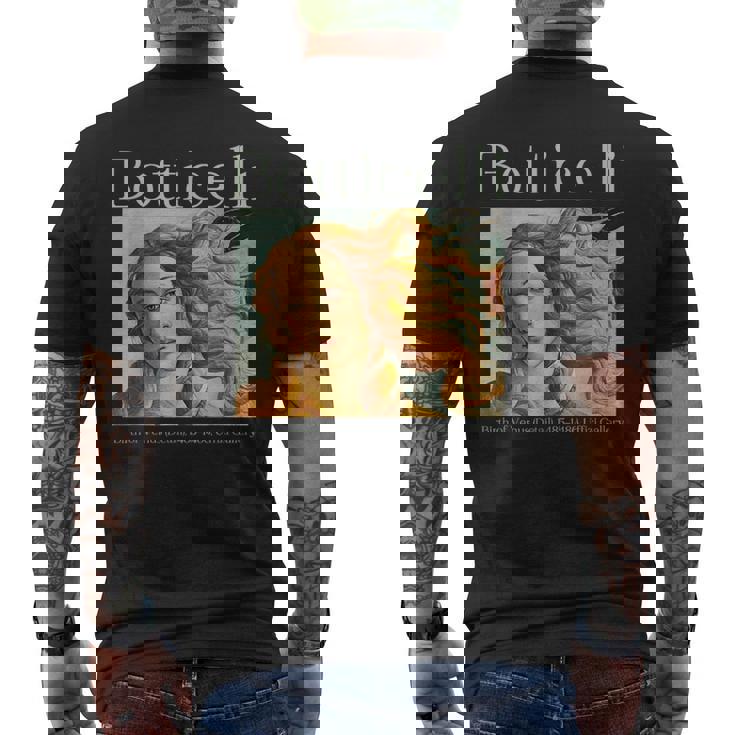 ルネッサンス美的ボッティチェリ ヴィーナスの誕生 アートデザイン メンズTシャツ バックプリント