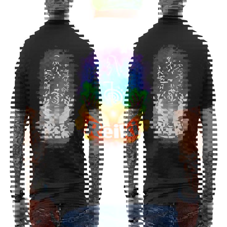 レイキのシンボル メンズTシャツ バックプリント