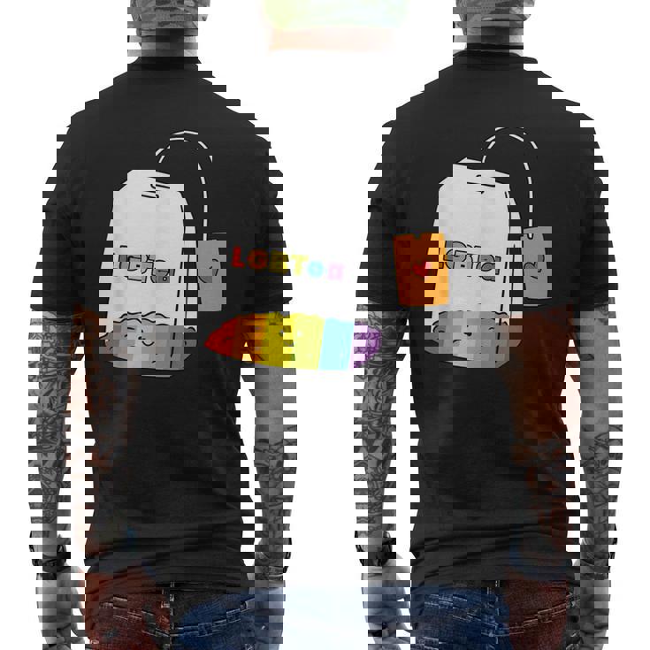レインボーティーカップ Lgbtea Pride 愛らしいlgbtqプライド月間。 メンズTシャツ バックプリント