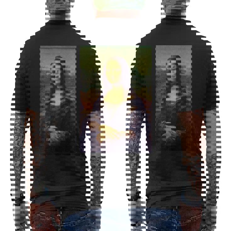 レオナルド・ダ・ヴィンチのモナリザ 長袖tシャツ メンズTシャツ バックプリント