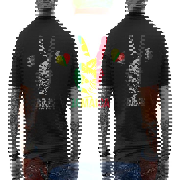 レゲエラスタカラーズ レッド グリーン イエロー ジャマイカ メンズTシャツ バックプリント